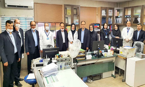 دیدار مدیریت بیمارستان به مناسبت روز ملی اسناد و مدارک پزشکی